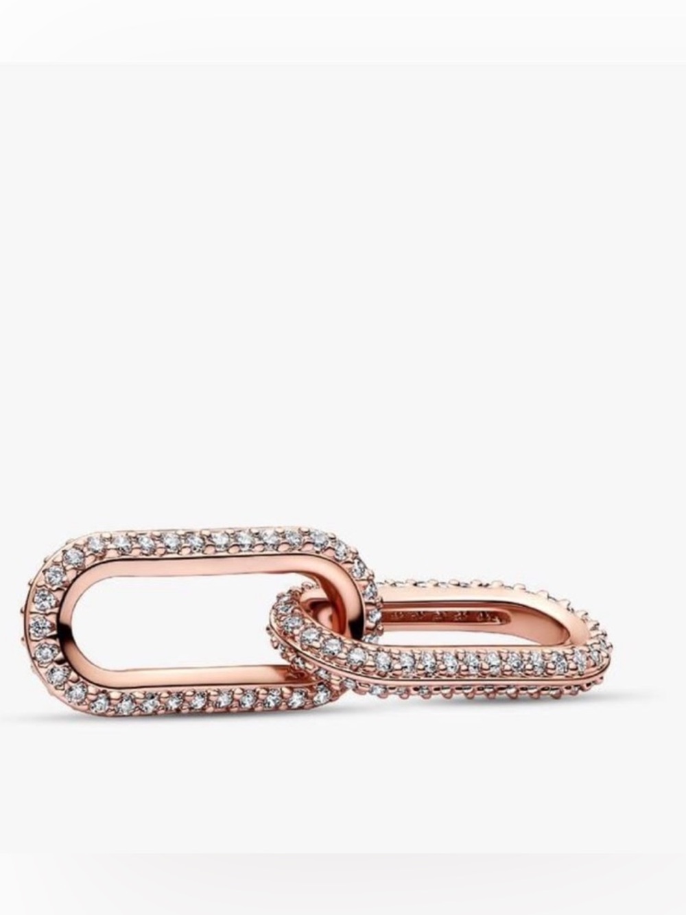 Pandora Rose Gold Pave Link for ME bracelet